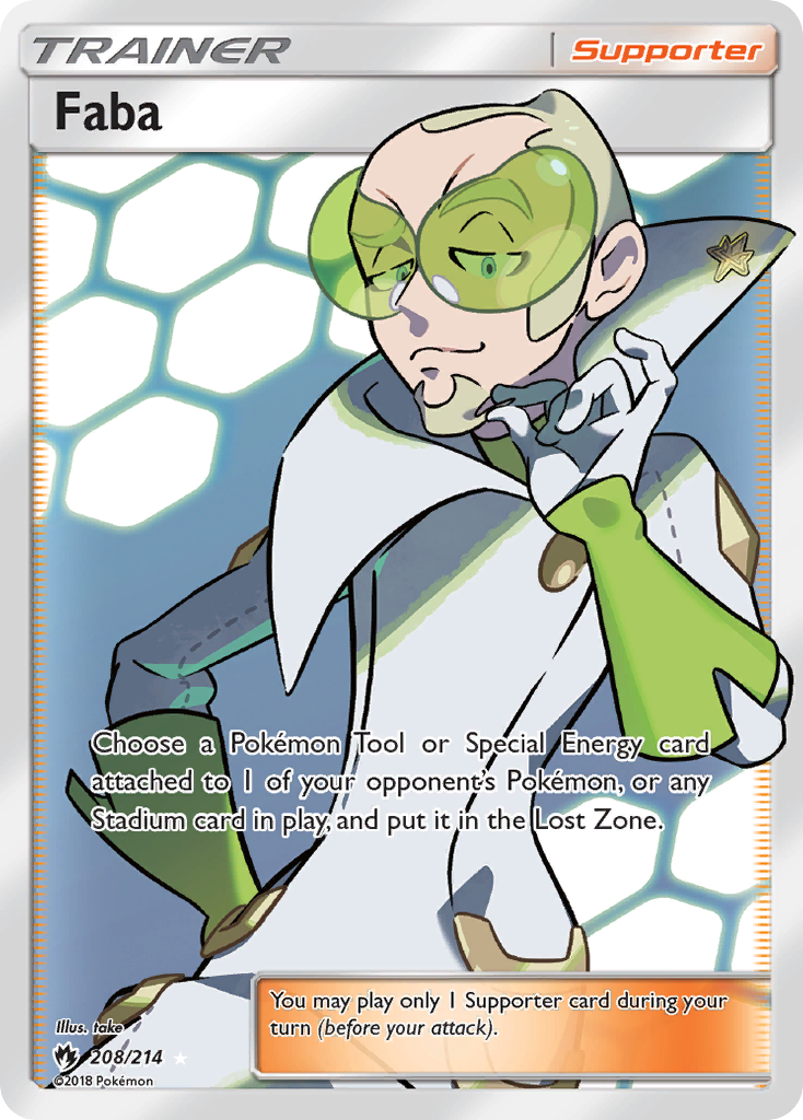 Faba (208/214) [Sun & Moon: Lost Thunder] | Good Games Morley