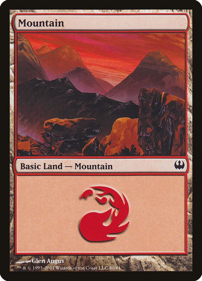 Mountain (80) [Duel Decks: Knights vs. Dragons] | Good Games Morley