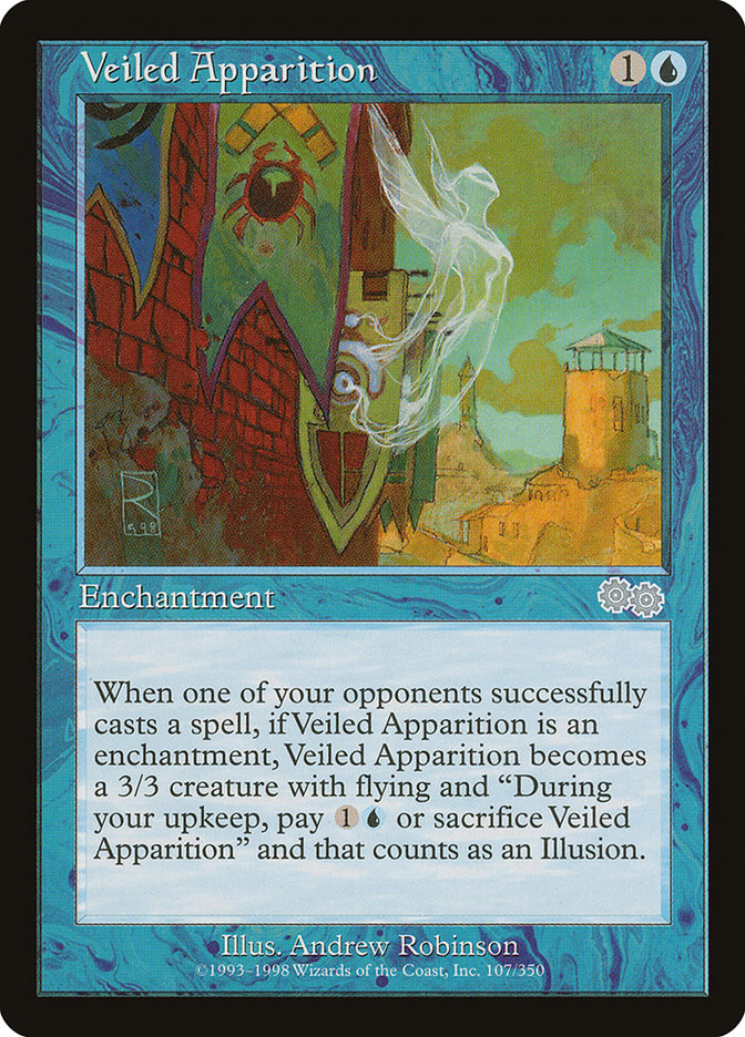 Veiled Apparition [Urza's Saga] | Good Games Morley