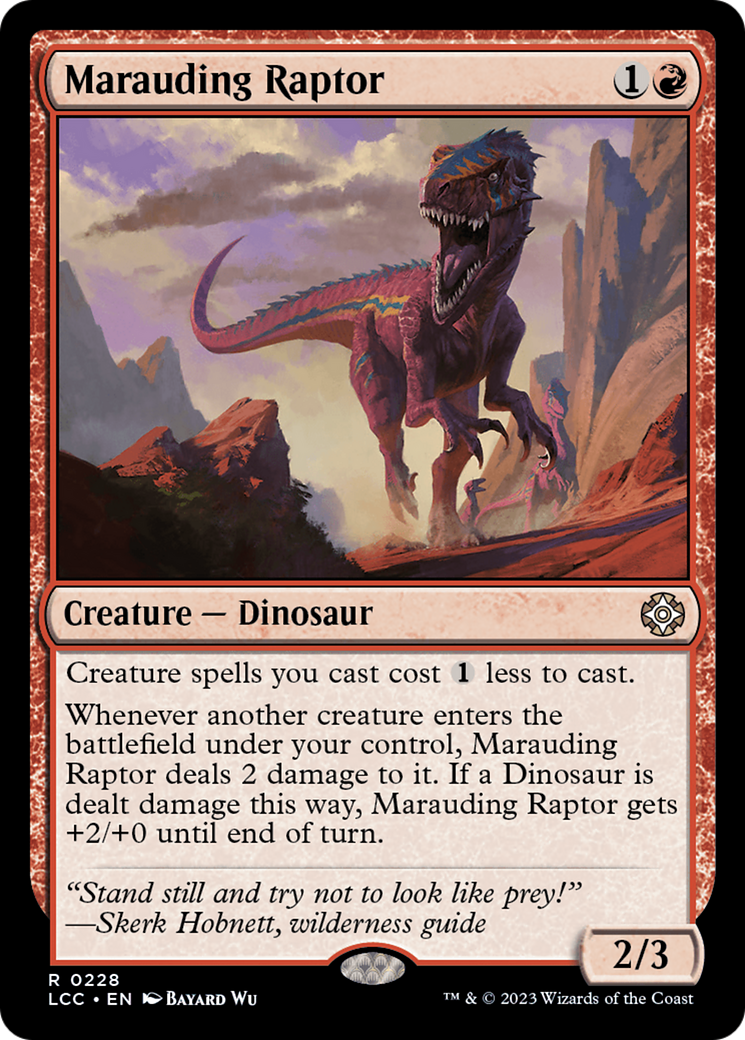 Marauding Raptor [The Lost Caverns of Ixalan Commander] | Good Games Morley