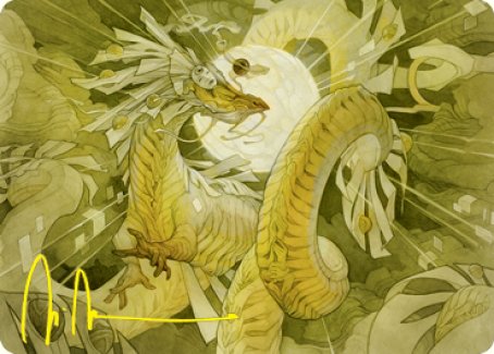 Brilliant Restoration Art Card (Gold-Stamped Signature) [Kamigawa: Neon Dynasty Art Series] | Good Games Morley