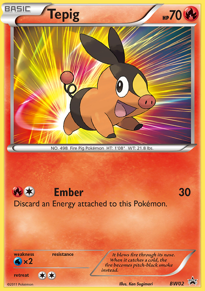 Tepig (BW02) [Black & White: Black Star Promos] | Good Games Morley