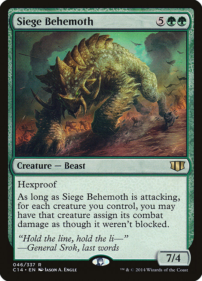 Siege Behemoth [Commander 2014] | Good Games Morley