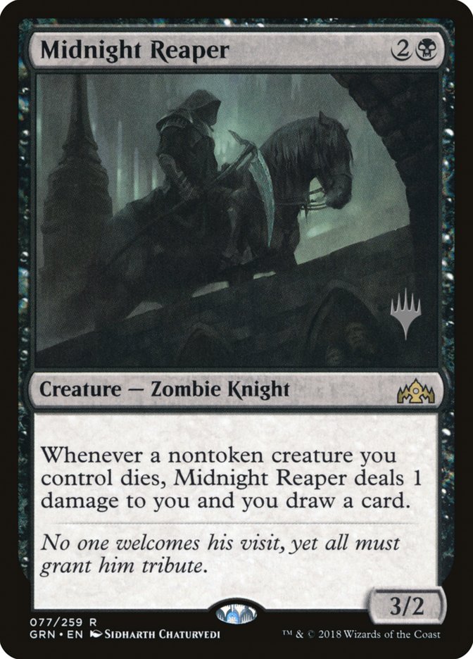 Midnight Reaper (Promo Pack) [Guilds of Ravnica Promos] | Good Games Morley