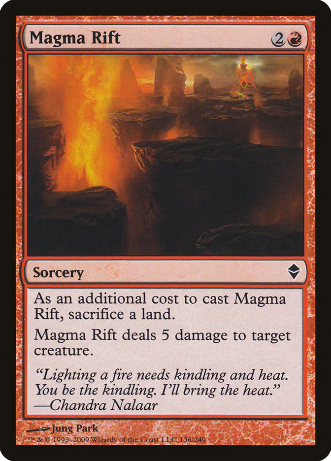 Magma Rift [Zendikar] | Good Games Morley