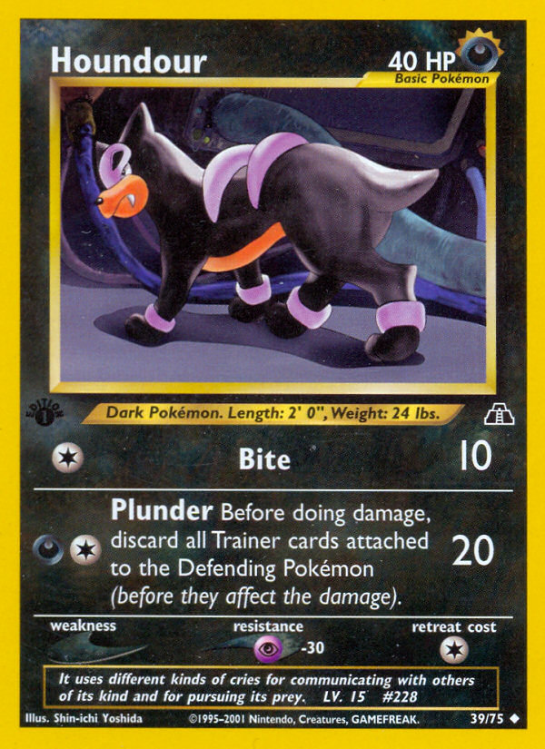 Houndour (39/75) [Neo Discovery 1st Edition] | Good Games Morley