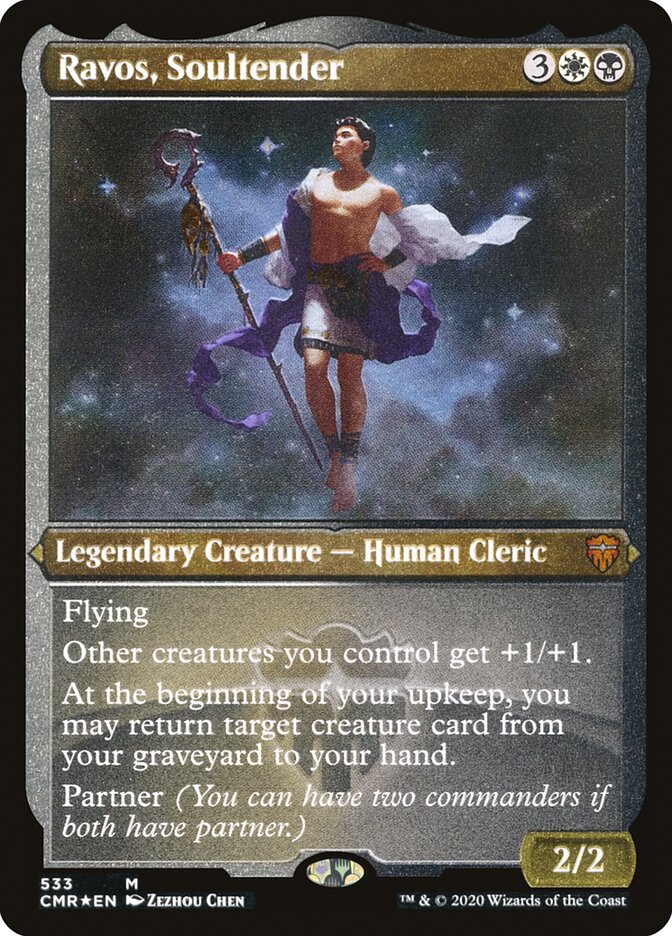 Ravos, Soultender (Etched) [Commander Legends] | Good Games Morley