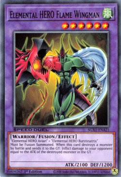 Elemental HERO Flame Wingman [SGX1-ENA21] Common | Good Games Morley