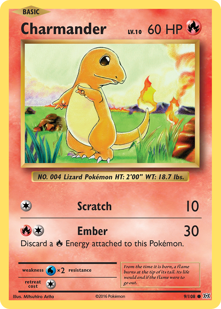 Charmander (9/108) [XY: Evolutions] | Good Games Morley