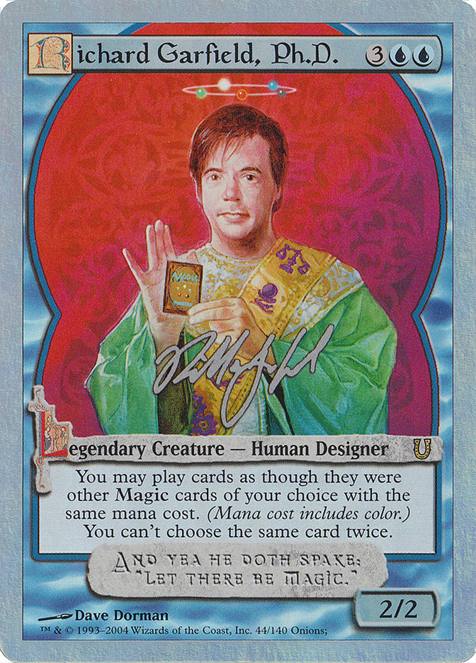 Richard Garfield, Ph.D. (Alternate Foil) [Unhinged] | Good Games Morley