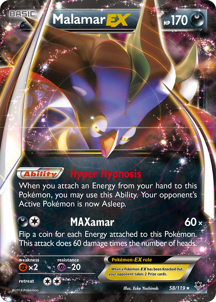 Malamar EX (58/119) [XY: Phantom Forces] | Good Games Morley