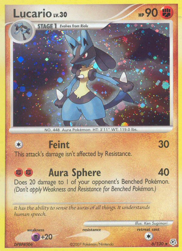 Lucario (6/130) [Diamond & Pearl: Base Set] | Good Games Morley