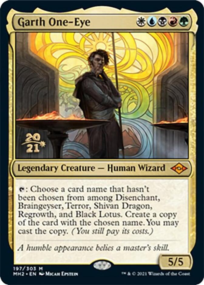 Garth One-Eye [Modern Horizons 2 Prerelease Promos] | Good Games Morley