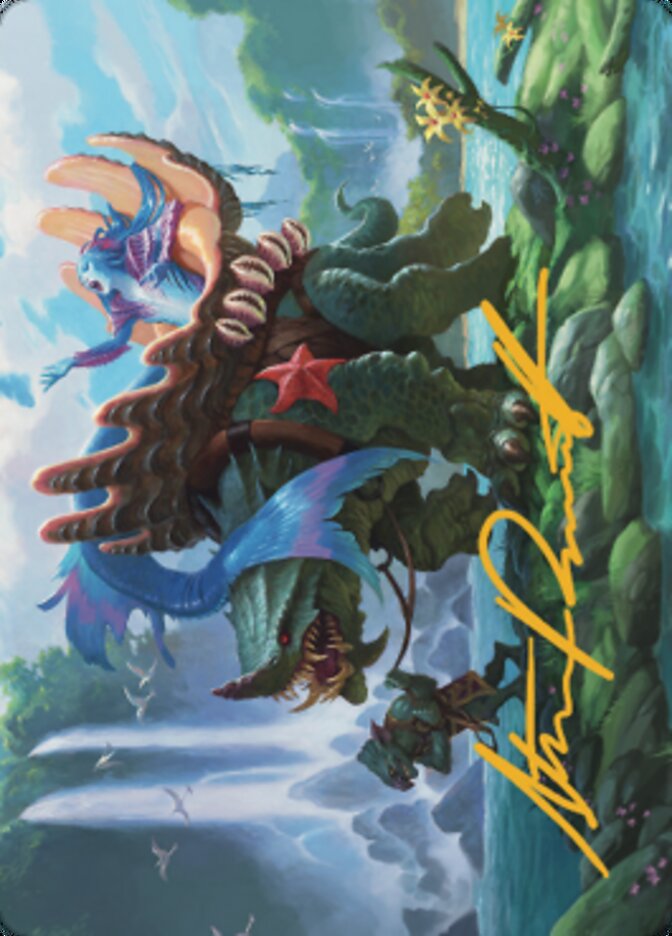 Vodalian Mindsinger Art Card (Gold-Stamped Signature) [Dominaria United Art Series] | Good Games Morley