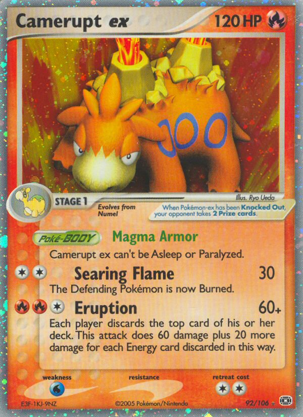 Camerupt ex (92/106) [EX: Emerald] | Good Games Morley