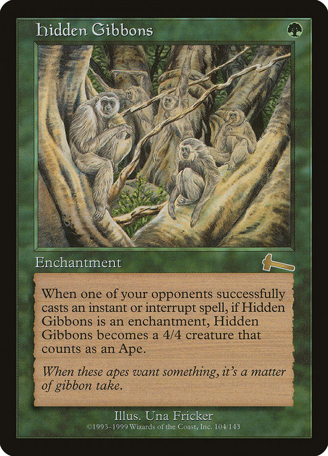 Hidden Gibbons [Urza's Legacy] | Good Games Morley