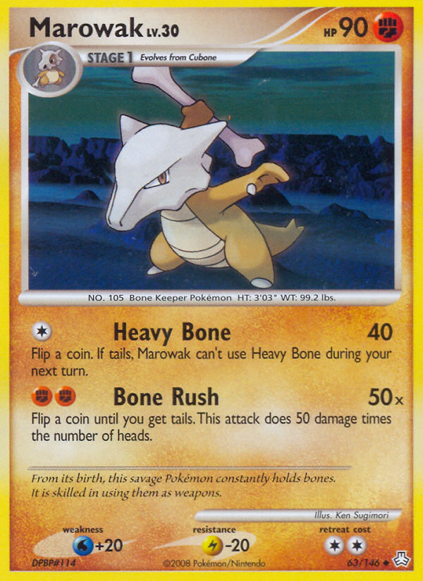 Marowak (63/146) [Diamond & Pearl: Legends Awakened] | Good Games Morley