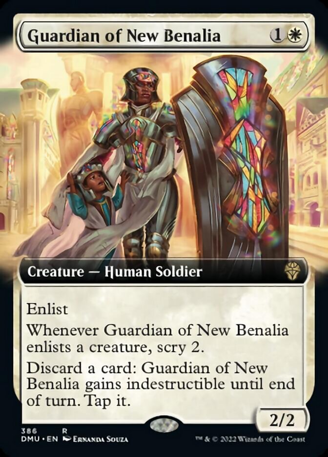Guardian of New Benalia (Extended Art) [Dominaria United] | Good Games Morley