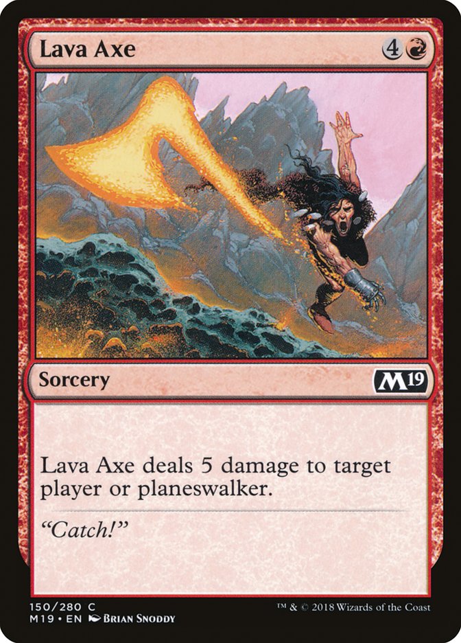 Lava Axe [Core Set 2019] | Good Games Morley