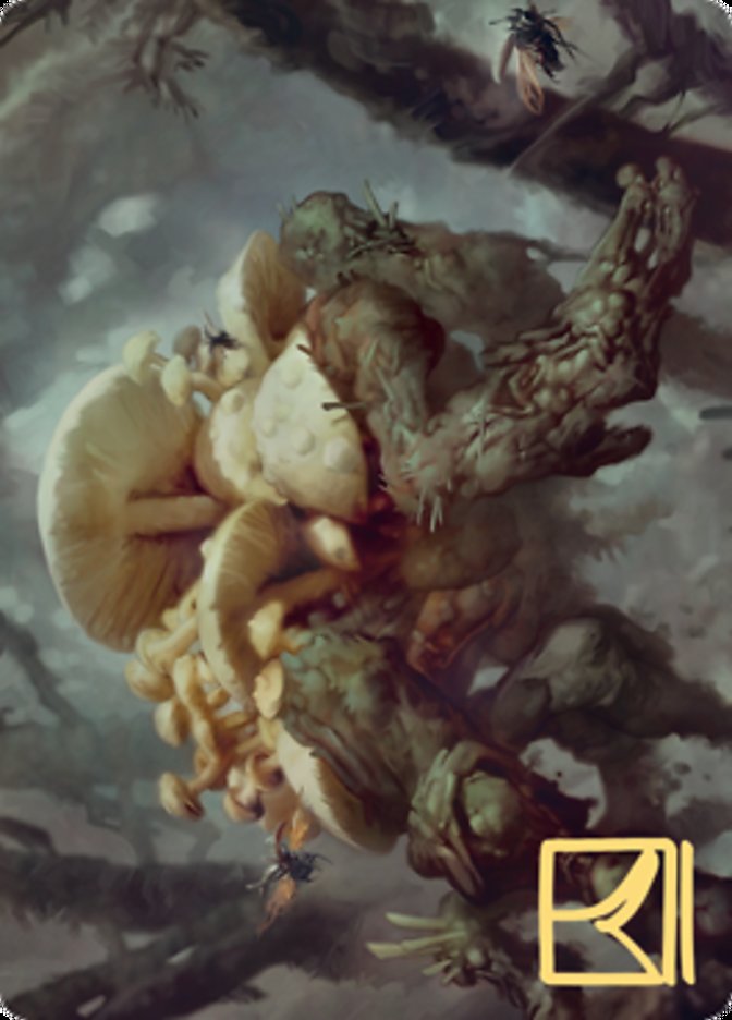 Swarm Shambler Art Card (Gold-Stamped Signature) [Zendikar Rising Art Series] | Good Games Morley