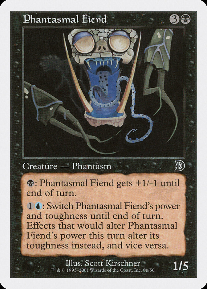 Phantasmal Fiend (Black Background) [Deckmasters] | Good Games Morley