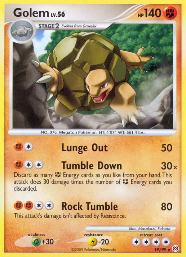 Golem (19/99) [Platinum: Arceus] | Good Games Morley