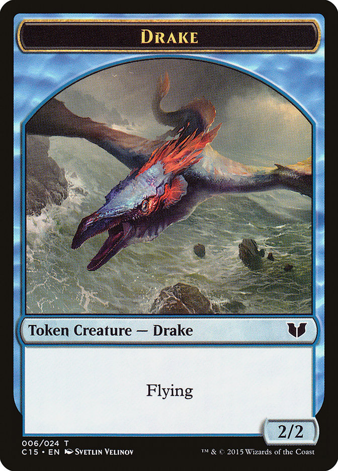 Drake // Elemental (020) Double-Sided Token [Commander 2015 Tokens] | Good Games Morley