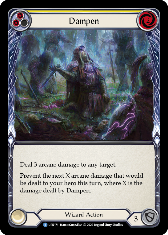 Dampen (Yellow) [UPR171] (Uprising)  Rainbow Foil | Good Games Morley