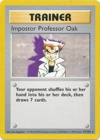 Impostor Professor Oak (73/102) [Base Set Shadowless Unlimited] | Good Games Morley