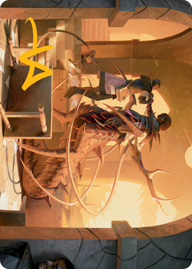 Rona, Tolarian Obliterator Art Card (Gold-Stamped Signature) [March of the Machine Art Series] | Good Games Morley