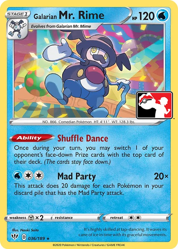 Galarian Mr. Rime (036/189) [Prize Pack Series One] | Good Games Morley