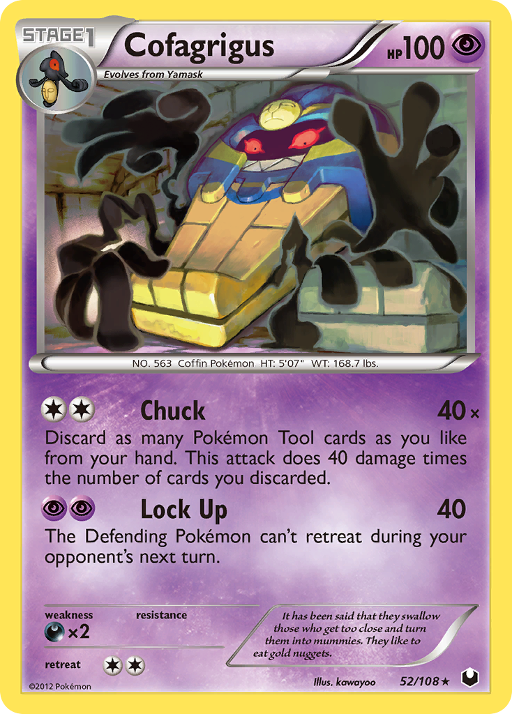 Cofagrigus (52/108) [Black & White: Dark Explorers] | Good Games Morley