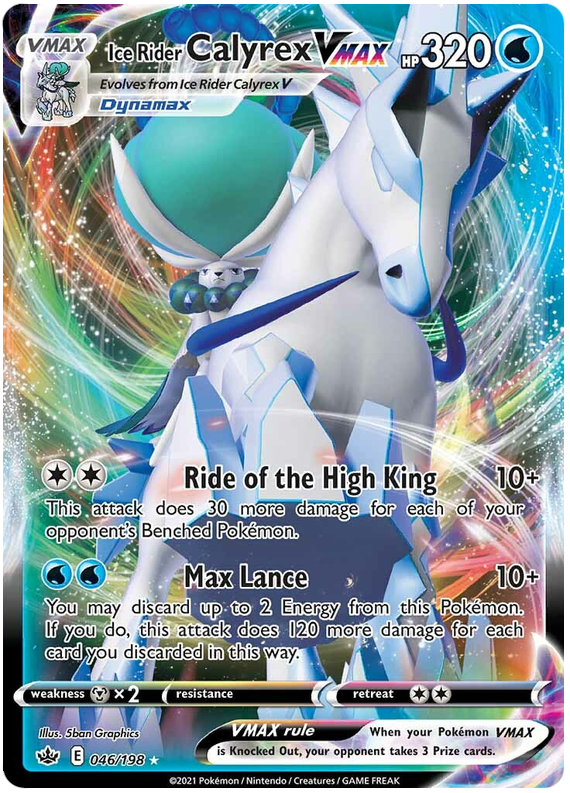 Ice Rider Calyrex VMAX (046/198) [Sword & Shield: Chilling Reign] | Good Games Morley