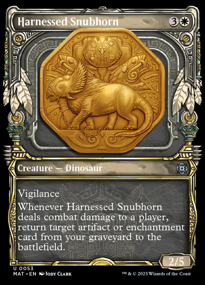 Harnessed Snubhorn (Showcase) [March of the Machine: The Aftermath] | Good Games Morley