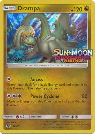 Drampa (SM21) (Staff Prerelease Promo) [Sun & Moon: Black Star Promos] | Good Games Morley