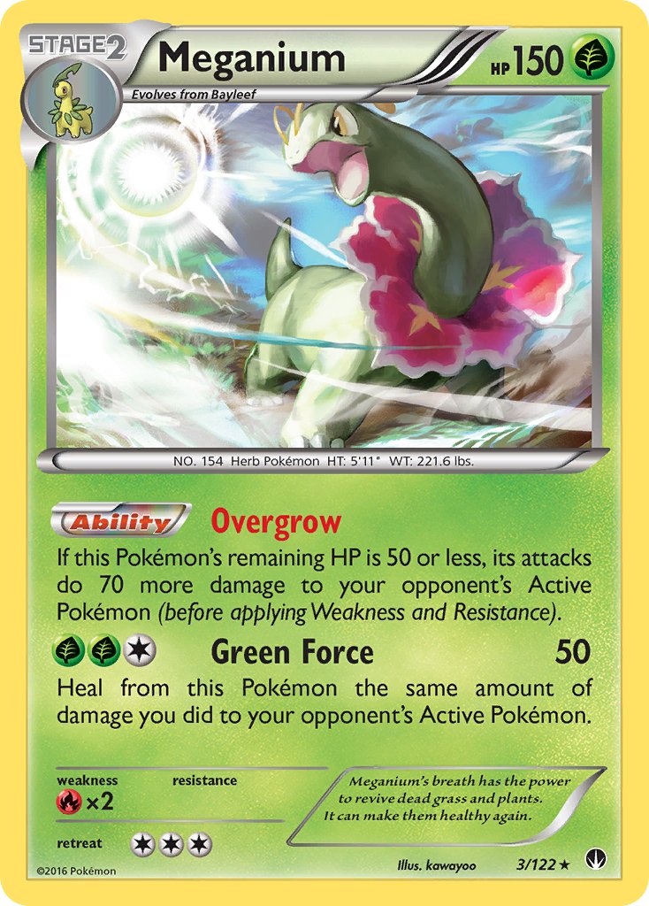 Meganium (3/122) (Cosmos Holo) (Blister Exclusive) [XY: BREAKpoint] | Good Games Morley