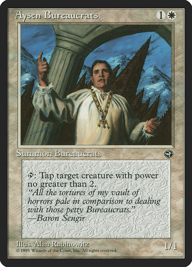 Aysen Bureaucrats (Baron Sengir Flavor Text) [Homelands] | Good Games Morley