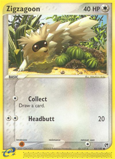 Zigzagoon (85/100) [EX: Sandstorm] | Good Games Morley