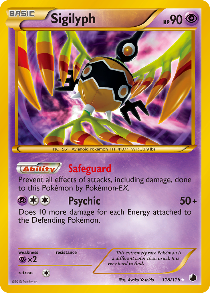Sigilyph (118/116) [Black & White: Plasma Freeze] | Good Games Morley