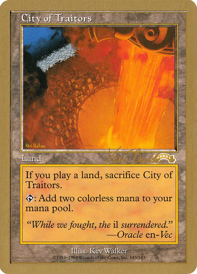 City of Traitors (Kai Budde) [World Championship Decks 1999] | Good Games Morley