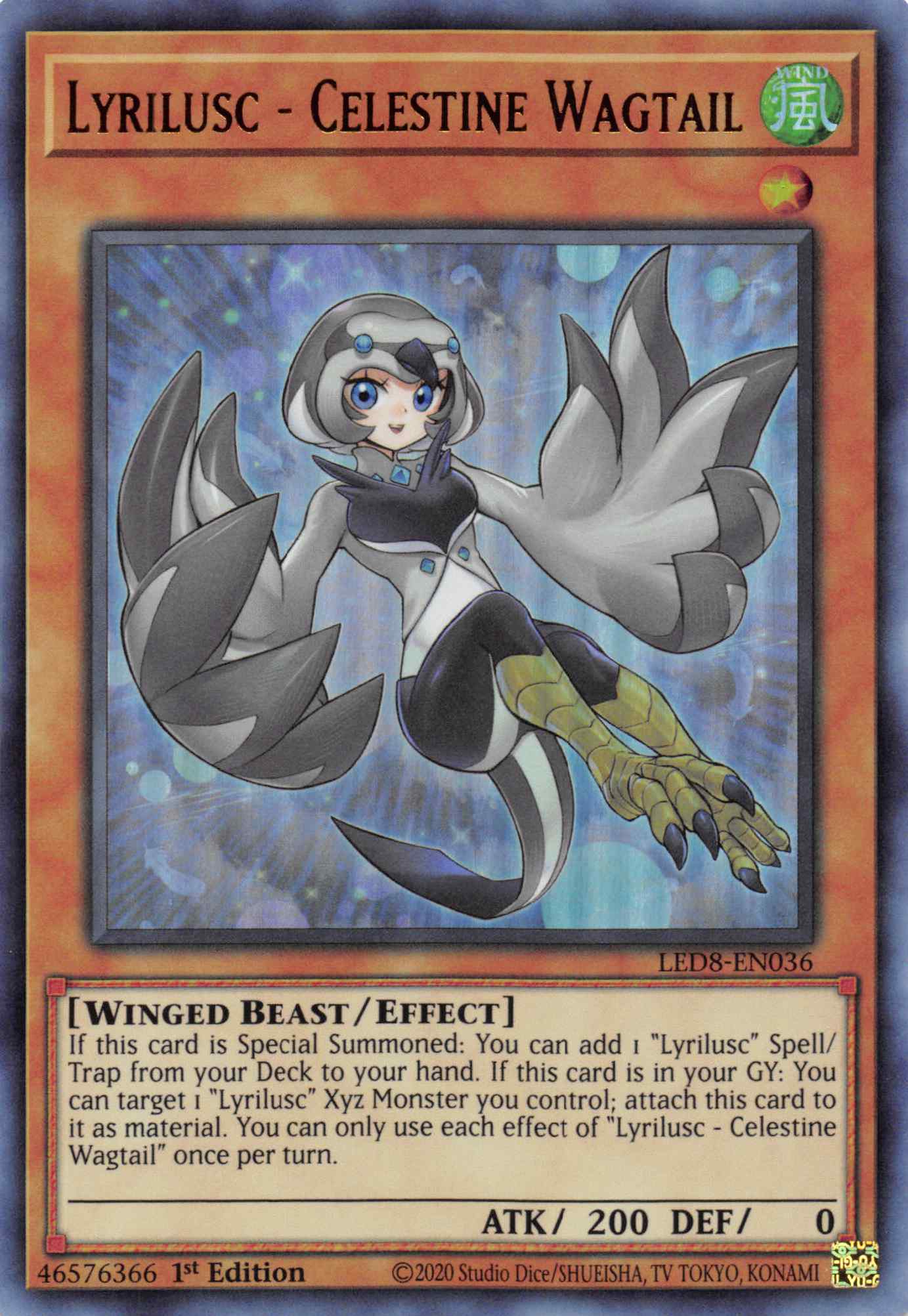 Lyrilusc - Celestine Wagtail [LED8-EN036] Ultra Rare | Good Games Morley
