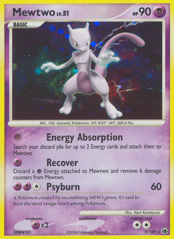 Mewtwo (9/100) [Diamond & Pearl: Majestic Dawn] | Good Games Morley