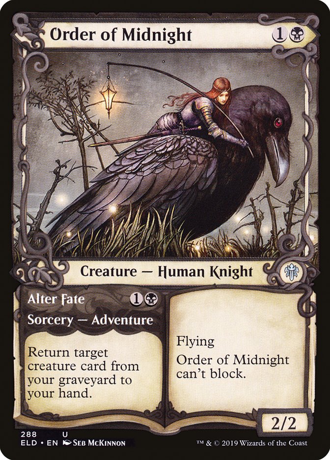 Order of Midnight // Alter Fate (Showcase) [Throne of Eldraine] | Good Games Morley