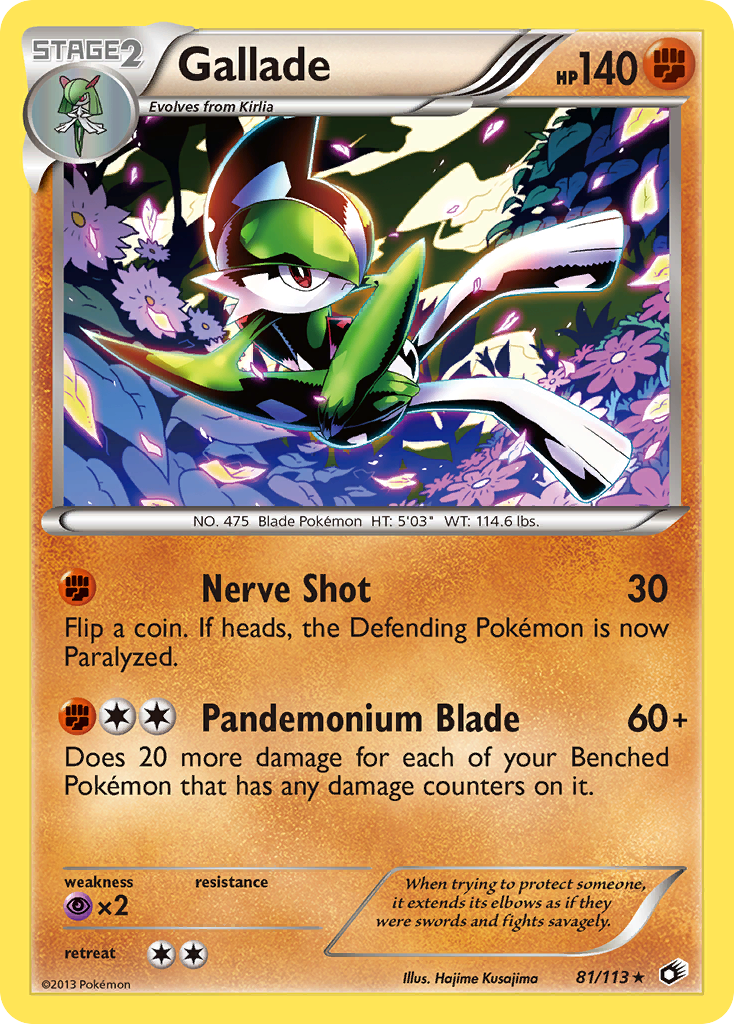 Gallade (81/113) [Black & White: Legendary Treasures] | Good Games Morley