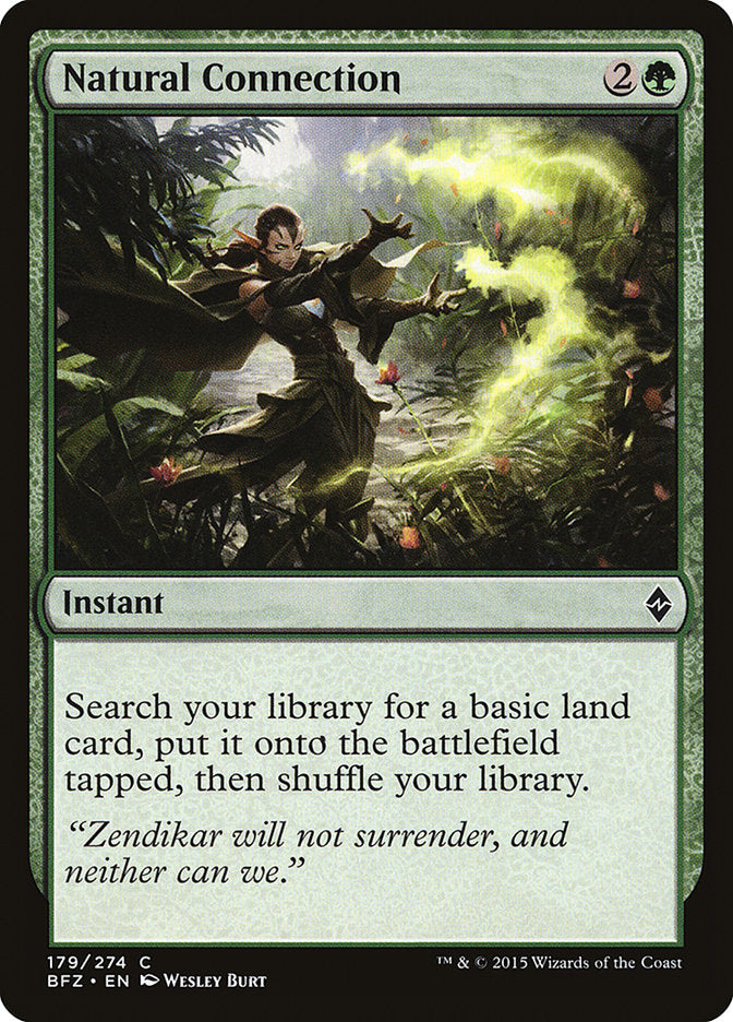Natural Connection [Battle for Zendikar] | Good Games Morley
