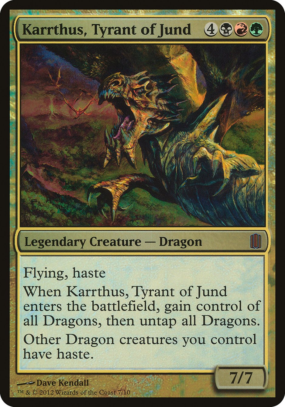 Karrthus, Tyrant of Jund (Oversized) [Commander's Arsenal Oversized] | Good Games Morley