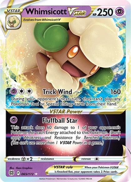 Whimsicott VSTAR (065/172) [Sword & Shield: Brilliant Stars] | Good Games Morley
