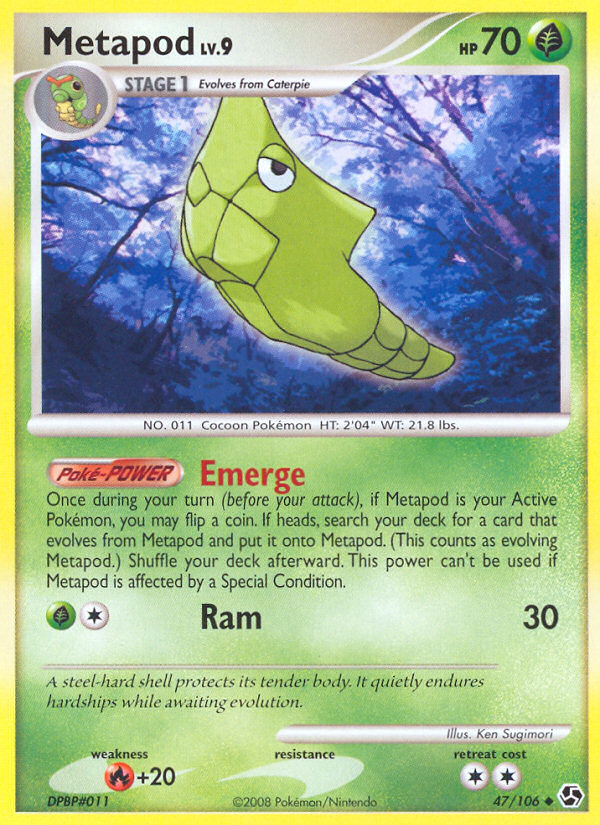 Metapod (47/106) [Diamond & Pearl: Great Encounters] | Good Games Morley