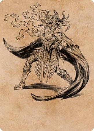 Livaan, Cultist of Tiamat Art Card [Commander Legends: Battle for Baldur's Gate Art Series] | Good Games Morley