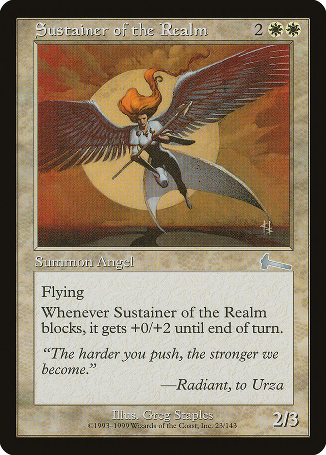 Sustainer of the Realm [Urza's Legacy] | Good Games Morley